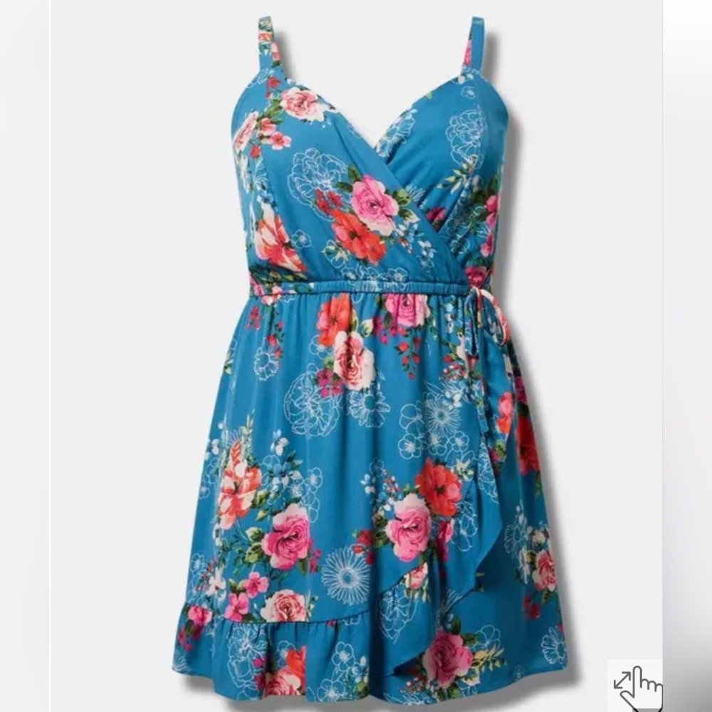 NWT Floral Romper Dress 1X